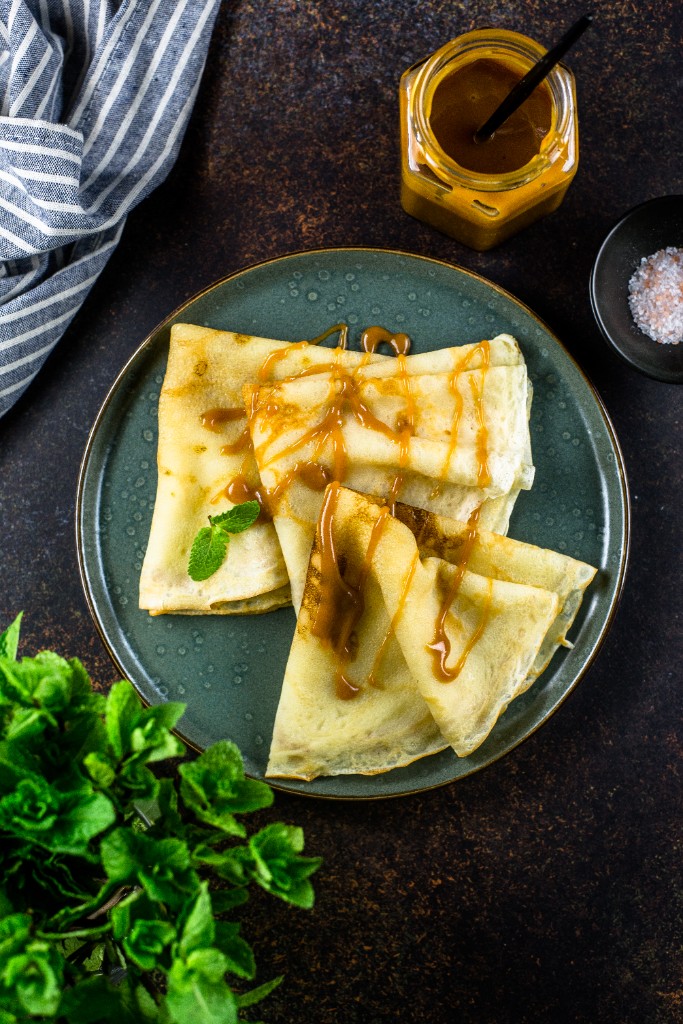 Блины с карамелью